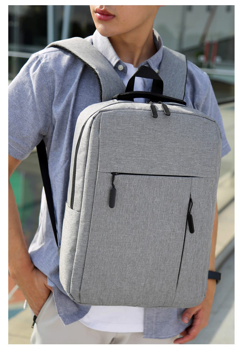 Model with Urban Explorer Grey Backpack
